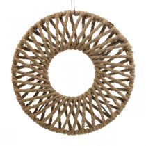 Wanddeko Boho Style, Dekoring Juteband Ø28cm