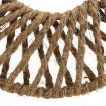 Wanddeko Boho Style, Dekoring Juteband Ø28cm