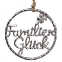 Wanddeko Familienglück Dekoring zum Hängen Metall Ø20cm