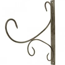 Wandhaken, Pflanzenhalterung Metall, Blumenampel Halterung H30cm T28,5cm