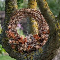 Artikel Weidenkranz Natur 40 cm rund aus Weidenholz für Floristik und Dekoration