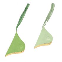 Artikel Vintage Weihnachtsanhänger Grün Gold Papier Ø8cm 4er Set