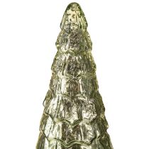 Artikel Weihnachtsbaum mit LED-Licht, Glas und Goldakzenten, 38 cm