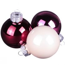 Artikel Glas-Weihnachtskugeln Berry Mix 24er Set Ø6cm für festliche Eleganz