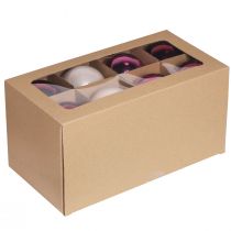 Artikel Glas Weihnachtsbaumkugeln Berry Mix, Rosa & Beige-Creme, Ø7,5cm 12er-Set