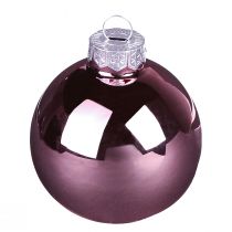Artikel Glas-Weihnachtskugeln Rosa Apricot 24 Stück Ø6cm für festliche Deko