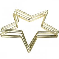 Artikel Weihnachtsdeko Metallstern Gold Deko Stern Anhänger 20cm 6 St