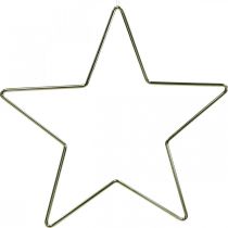 Artikel Weihnachtsdeko Metallstern Gold Deko Stern Anhänger 20cm 6 St