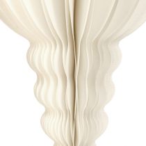 Artikel Weihnachtsdeko Papier Tropfen Hängedeko Eleganz 80cm Weiß