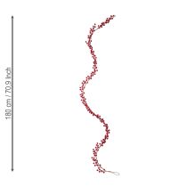 Artikel Künstliche Weihnachtsgirlande Rot 180cm Mit Beeren Für Festliche Dekoration