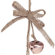 Artikel Weihnachtsglöckchen Kupfer Rosa Christbaumschmuck Ø3,5cm 3er Set