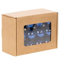 Artikel Mini Weihnachtskugeln Glas Blau 3cm 22-teilig