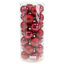 Artikel Weihnachtskugel Glas Ø6cm Rot Mix 24 St