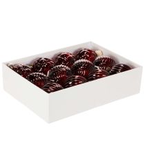 Artikel Weihnachtskugeln Glas Rot 8cm 12er-Set