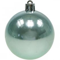Artikel Weihnachtskugeln Kunststoff Hellblau Mix Ø6cm 10 St