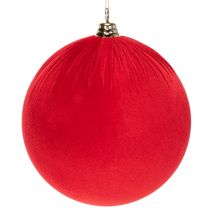 Artikel Weihnachtskugel Rot Samt Ø25cm Aufhänger 2 Stück Innenbereich