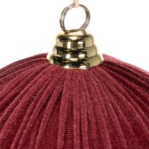 Artikel Weihnachtskugel Samt Rot 25cm 2er-Set für Innen