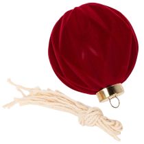 Artikel Samtige Weihnachtskugeln Kunststoff Weinrot 8cm 12 Stück