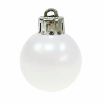 Artikel Christbaumschmuck Weihnachtskugel Weiß 3cm 14St