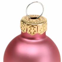 Artikel Mini Weihnachtskugel Matt /Glänzend sortiert Ø2,5cm 24 St Verschiedene Farben