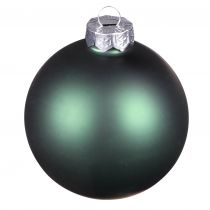 Artikel Glaskugel-Set Grün &amp; Grau Ø6cm 24er-Pack für professionelle Weihnachtsdekoration