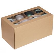 Artikel Elegante Weihnachtskugeln Grün Grau Mix, Glaskugeln Set Ø7,5cm 12 Stück für festliche Deko