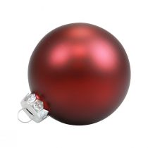 Artikel Weihnachtskugeln Glas Christbaumkugeln Bordeaux Ø7,5cm 12 St