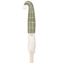 Weihnachtsmann am Stab Weihnachtswichtel Grün 57cm 4 St - Skandi Deko