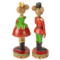 Artikel Weihnachtsmaus Figuren Set Rotgrün 14,5 cm – Charmante Weihnachtsdekoration