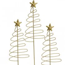 Artikel Weihnachtsstecker Tanne Blumenstecker Metall 30cm 6 St