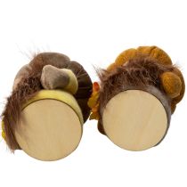 Artikel Herbstfigur Kürbiswichtel 16 cm Stoff Orange und Braun 2er-Set