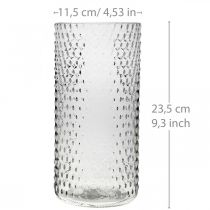 Artikel Blumenvase, Glasvase, Kerzenglas, Windlicht Glas Ø11,5cm H23,5cm