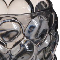 Artikel Grau getöntes Windlicht-Glas 4er Set Ø9cm H9,5cm für Innen & Außen