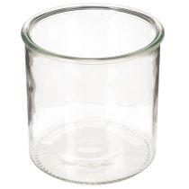 Artikel Rundes Windlichtglas 12 cm, klares Glas, Set mit 2 Stück, vielseitig einsetzbar