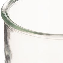 Artikel Rundes Windlichtglas 12 cm, klares Glas, Set mit 2 Stück, vielseitig einsetzbar