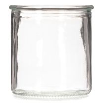 Artikel Glaswindlicht rund klares Glas Teelichthalter 8cm 3er-Set