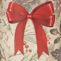 Artikel Windlicht Glas 8cm mit Weihnachtsmotiv Rot-Grün 2er-Set für Innenräume