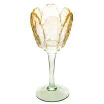Artikel Glas Teelichthalter Tulpenform 20cm Dekoration Innenbereich