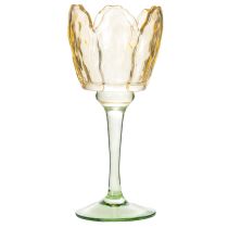 Artikel Glas Teelichthalter Tulpenform 20cm Dekoration Innenbereich