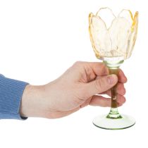 Artikel Glas Teelichthalter Tulpenform 20cm Dekoration Innenbereich