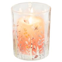 Artikel Deko Windlicht Glas Schmetterlingsmotiv 18cm, 2er Set - Elegante Wohnaccessoires