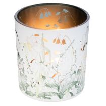 Artikel Deko Windlicht Glas 8cm mit Blätterdesign im 4er-Set – Stilvolle Wohnaccessoires