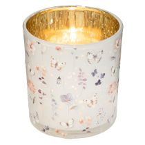 Artikel Deko Windlicht Glas mit Schmetterlingsmotiv, 8 cm, 4er-Set – Stilvolle Akzente für Zuhause oder Events