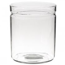Blumenvase, Glaszylinder, Glasvase rund Ø10cm H12cm