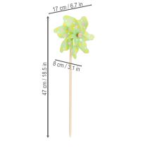 Artikel Bunte Garten-Windräder 47cm im 3er-Set für kreative Dekoration im Blumenbeet