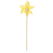 Artikel Gartenstecker Blumenwindmühlen, bunte Frühlingsdeko 28 cm aus Kunststoff im 12er-Set