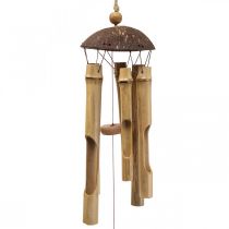 Windspiel Bambus Deko zum Hängen Balkon Ø10cm H28cm