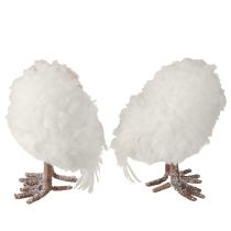Artikel Winterliche Deko Eulen Set Weiß 15cm für natürliche Adventsdeko