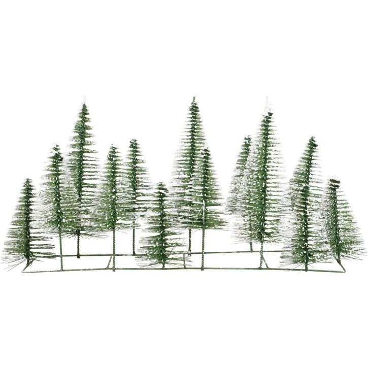 Winterwald Deko Winterdeko Tischdeko Weihnachten 46×15cm