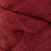 Artikel Dekowollband Dunkelrot 10m – Floristik- und Bastelmaterial aus 100% Wolle
